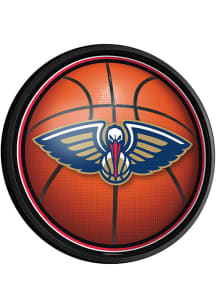 The Fan-Brand New Orleans Pelicans Round Slimline Lighted Sign