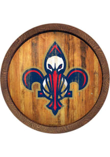 The Fan-Brand New Orleans Pelicans Faux Barrel Top Sign