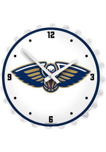 New Orleans Pelicans Lighted Bottle Cap Wall Clock