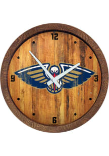 New Orleans Pelicans Faux Barrel Top Wall Clock