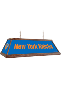 New York Knicks Premium Wood Frame Blue Billiard Lamp