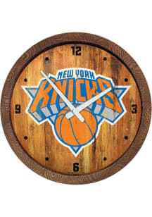 New York Knicks Faux Barrel Top Wall Clock