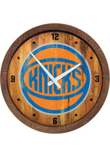New York Knicks Faux Barrel Top Wall Clock
