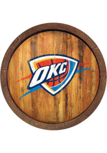 The Fan-Brand Oklahoma City Thunder Faux Barrel Top Sign