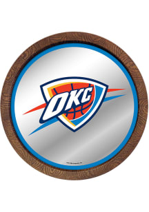 The Fan-Brand Oklahoma City Thunder Mirrored Faux Barrel Top Sign