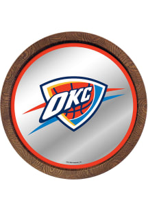 The Fan-Brand Oklahoma City Thunder Mirrored Faux Barrel Top Sign