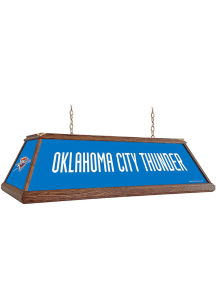 Oklahoma City Thunder Premium Wood Frame Blue Billiard Lamp