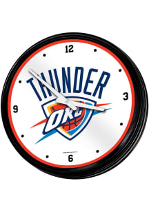 Oklahoma City Thunder Retro Lighted Wall Clock