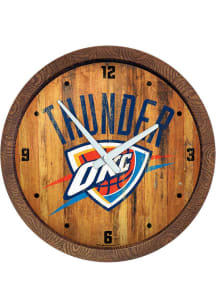 Oklahoma City Thunder Faux Barrel Top Wall Clock