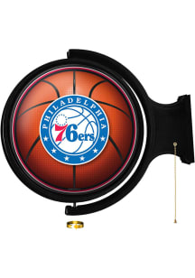 The Fan-Brand Philadelphia 76ers Round Rotating Lighted Sign