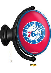 The Fan-Brand Philadelphia 76ers Original Oval Rotating Lighted Sign