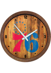 Philadelphia 76ers Faux Barrel Top Wall Clock