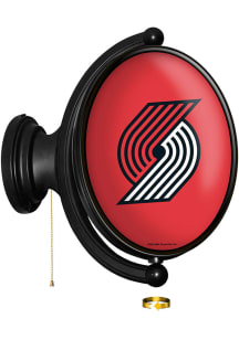 The Fan-Brand Portland Trail Blazers Original Oval Rotating Lighted Sign
