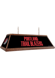 Portland Trail Blazers Premium Wood Frame Red Billiard Lamp