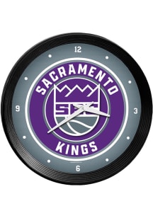 Sacramento Kings Ribbed Frame Wall Clock