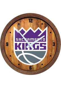Sacramento Kings Faux Barrel Top Wall Clock