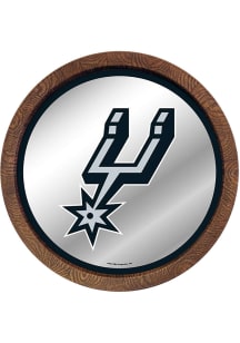 The Fan-Brand San Antonio Spurs Mirrored Faux Barrel Top Sign