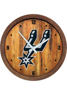 San Antonio Spurs Faux Barrel Top Wall Clock