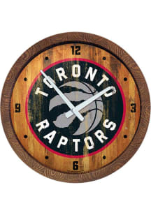 Toronto Raptors Faux Barrel Top Wall Clock
