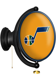 The Fan-Brand Utah Jazz Original Oval Rotating Lighted Sign