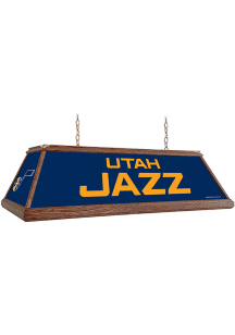 Utah Jazz Premium Wood Frame Navy Blue Billiard Lamp