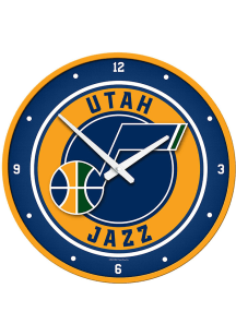 Utah Jazz Modern Disc Wall Clock