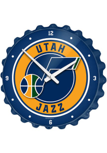 Utah Jazz Bottle Cap Wall Clock