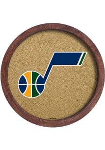 The Fan-Brand Utah Jazz Barrel Framed Cork Board Sign