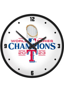 Texas Rangers 2023 World Series Champions Modern Disc Wall Clock