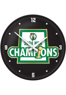 Boston Celtics NBA Finals Champions 2024 Modern Disc Wall Clock