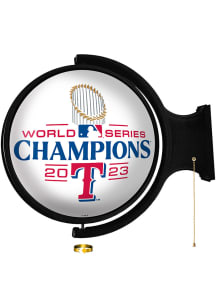 The Fan-Brand Texas Rangers 2023 World Series Champions Round Rotating Lighted Sign