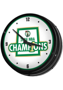 Boston Celtics NBA Finals Champions 2024 Retro Wall Clock