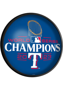 The Fan-Brand Texas Rangers 2023 World Series Champions Round Slimline Lighted Sign