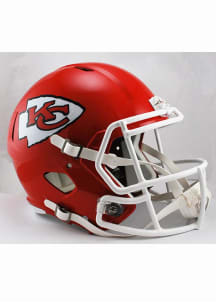 Kansas City Chiefs Silver Speed Deluxe Replica Full Size Football Helmet