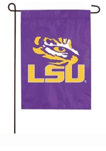 LSU Tigers 12.5x18 2-Sided Applique Purple Garden Flag