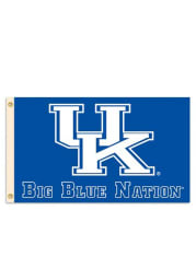 Kentucky Wildcats 3x5 Big Blue Nation Blue Silk Screen Grommet Flag