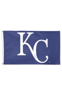 Kansas City Royals 3x5 Deluxe Grommet Blue Silk Screen Grommet Flag