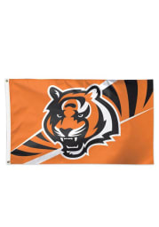 Cincinnati Bengals 3x5 Deluxe Grommet Orange Silk Screen Grommet Flag