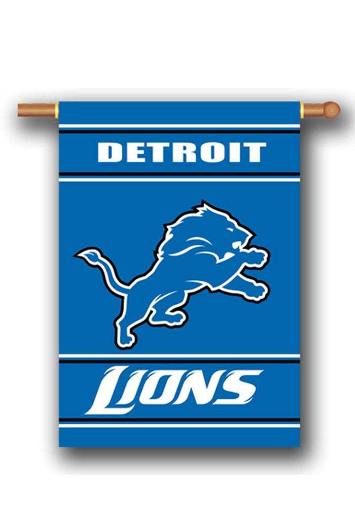 Detroit Lions 28x40 2 Sided Silk Screen Banner