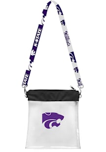 3D Satchelette K-State Wildcats Womens Clear Tote - Purple