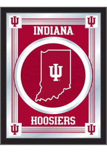 Indiana Hoosiers Logo Hanging Back Bar Mirror