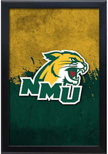 Northern Michigan Wildcats Snap Frame LED Sign - Black