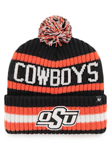 47 Oklahoma State Cowboys Black Bering Cuff Mens Knit Hat