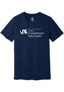 Drexel Dragons Navy Blue Summit Sportswear College of Computing and Informatics Short Sleeve T Shi..