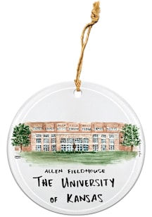 Kansas Jayhawks Laura Wilcox Designs Ornament - Blue