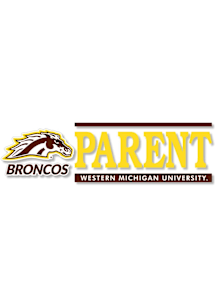 Western Michigan Broncos 6x2 Parent Auto Decal - Brown