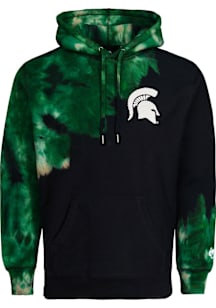 Greyson Michigan State Spartans Mens Black Tie Dye Long Sleeve Hoodie