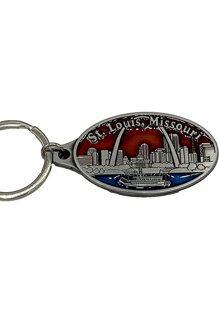 St. Louis Keychain St. Louis Skyline Saint Louis Keychain 