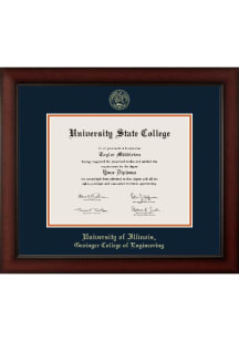 Brown Illinois Fighting Illini Paxton Diploma Frame