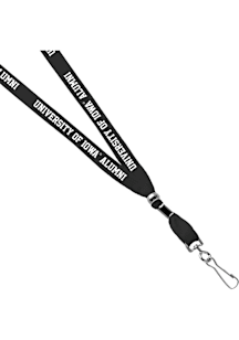 Jardine Iowa Hawkeyes 3/8 Alumni Sublimated Lanyard - Black
